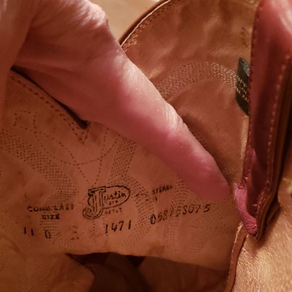 Justin Cowboy boots - Picture 6 of 6